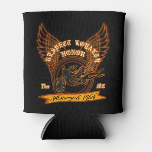 Motorfieclub Badge Blikjeskoeler (Voorkant)