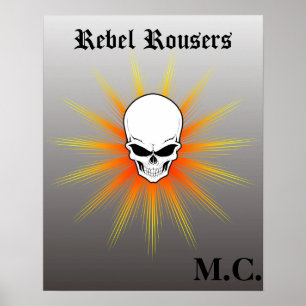Motorfiele club Rebel Rousers Poster