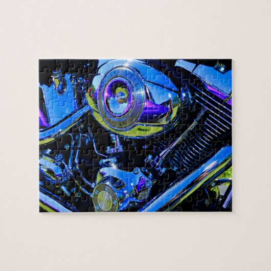 Motorfiele puzzle legpuzzel (Horizontaal)