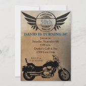 Motorfiele uitnodiging op zaterdag (Voorkant)