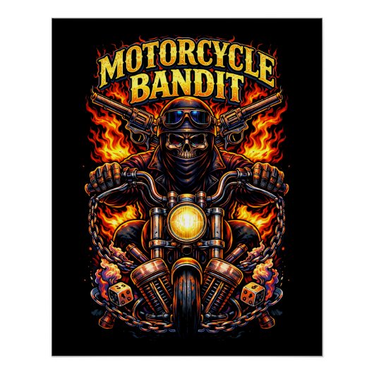 Motorfiet Bandiet Perfect Poster (Voorkant)