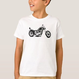 Motorfiet draaiende schouder t-shirt