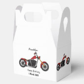 Motorfietafbeelding met snijder bedankdoosjes (Geopend)