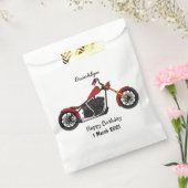 Motorfietafbeelding met snijder bedankzakje (Gezegeld)
