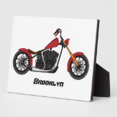 Motorfietafbeelding met snijder fotoplaat (Zijkant)