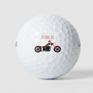 Motorfietafbeelding met snijder golfballen