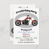 Motorfietafbeelding met snijder kaart (Voorkant / Achterkant)