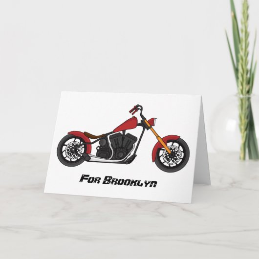 Motorfietafbeelding met snijder kaart (Voorkant)