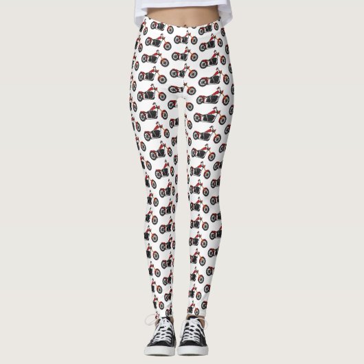 Motorfietafbeelding met snijder leggings (Voorkant)