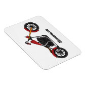 Motorfietafbeelding met snijder magneet (Rechterzijde)
