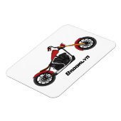 Motorfietafbeelding met snijder magneet (Linkerzijde)