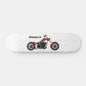 Motorfietafbeelding met snijder persoonlijk skateboard (Horizontaal)