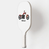 Motorfietafbeelding met snijder pickleball paddle (Links)
