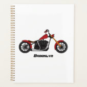 Motorfietafbeelding met snijder planner (Voorkant)