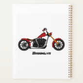 Motorfietafbeelding met snijder planner (Achterkant)
