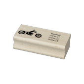 Motorfietafbeelding met snijder rubberstempel (Stempel)