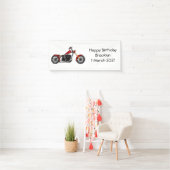 Motorfietafbeelding met snijder spandoek (Insitu)