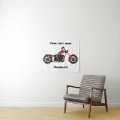 Motorfietafbeelding met snijder wandkleed (In Situ (horizontaal))