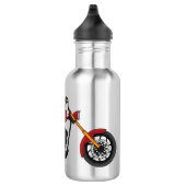Motorfietafbeelding met snijder waterfles  (Rechts)