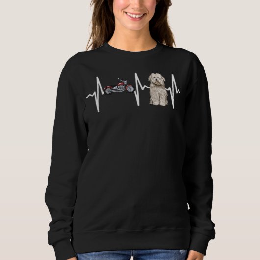 Motorfietatoen De Tulear Heartbeat Dog Trui (Voorkant)