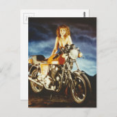 Motorfietpop Briefkaart (Voorkant / Achterkant)