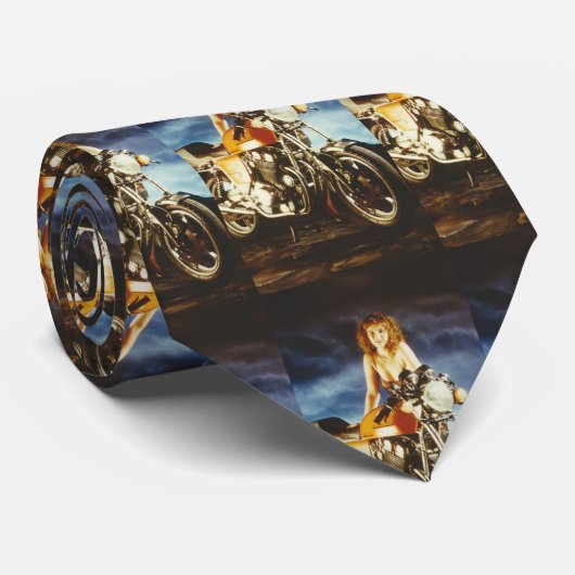 Motorfietpop Stropdas (Opgerold)