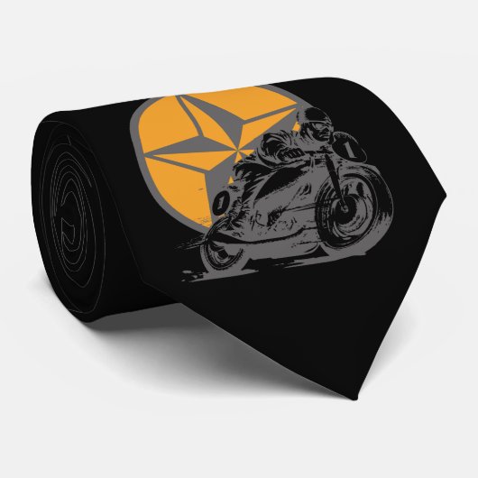  motorfietracecirkel ster stropdas (Opgerold)