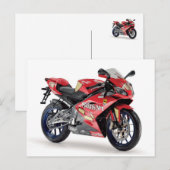 Motorfiets 05 briefkaart (Voorkant / Achterkant)