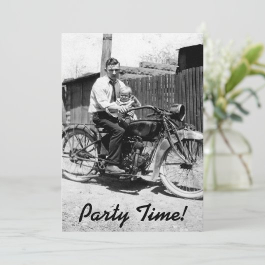  motorfiets 1920s Birthday Kaart (Staand voorkant)