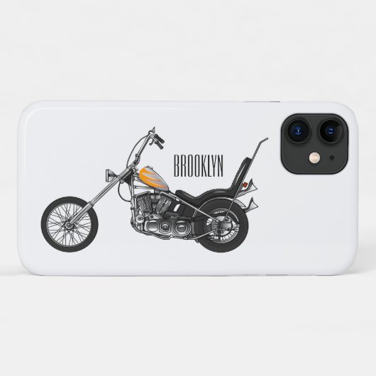Motorfiets 1950 cartoon, afbeelding Case-Mate iPhone case (Achterkant (horizontaal))