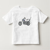 Motorfiets 1950 cartoon, afbeelding kinder shirts (Voorkant)