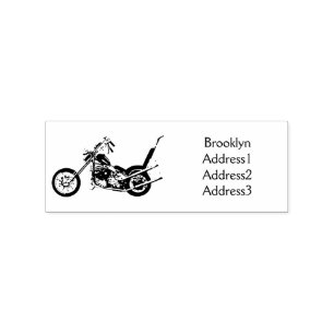 Motorfiets 1950 cartoon, afbeelding rubberstempel