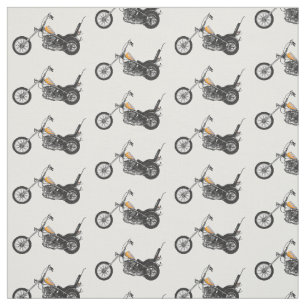 Motorfiets 1950 cartoon, afbeelding stof