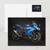 Motorfiets 19 briefkaart (Voorkant / Achterkant)