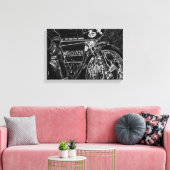 Motorfiets 1 16.50x11 (41.25x27.5cm) waccnm canvas afdruk (Insitu (Woonkamer))