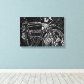 Motorfiets 1 16.50x11 (41.25x27.5cm) waccnm canvas afdruk (Insitu (Houten vloer))