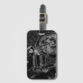 Motorfiets 1 bc ltcna bagagelabel (Voorkant (verticaal))