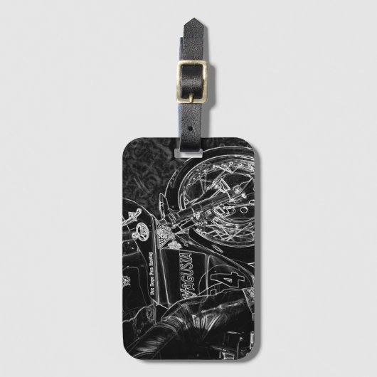 Motorfiets 1 bc ltcnm bagagelabel (Voorkant (verticaal))