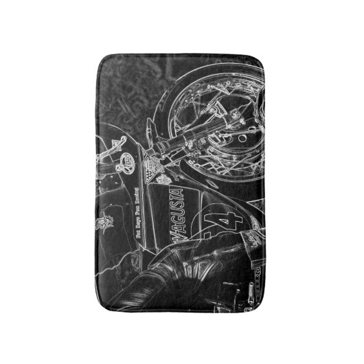 Motorfiets 1 bmcna badmat (Voorkant Verticaal)