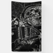 Motorfiets 1 bnr arc2 spandoek (Verticaal)