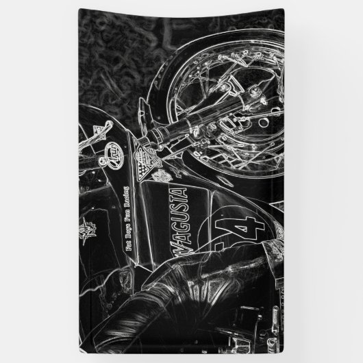 Motorfiets 1 bnr arc2 spandoek (Verticaal)