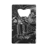 Motorfiets 1 bocnm creditkaart flessenopener (Voorkant)