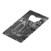 Motorfiets 1 bocnm creditkaart flessenopener (Voorkant Gekanteld)