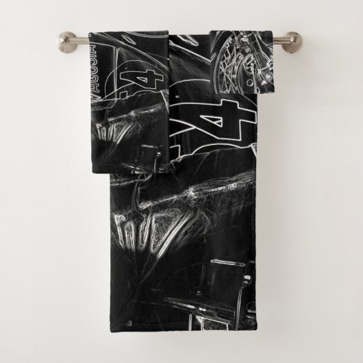 Motorfiets 1 BTCNM Bad Handdoek (Insitu)