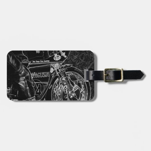 Motorfiets 1 cd ltcnm bagagelabel (Voorkant horizontaal)
