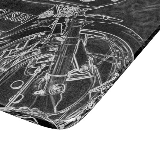 Motorfiets 1 cm snijplank (Hoek)