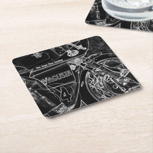 Motorfiets 1 coastera kartonnen onderzetters (Schuin)