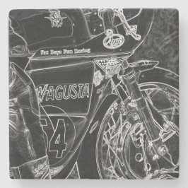 Motorfiets 1 coastercna stenen onderzetter