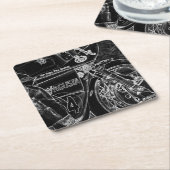 Motorfiets 1 coastercnm kartonnen onderzetters (Schuin)