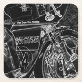 Motorfiets 1 coastercnm kartonnen onderzetters (Voorkant)